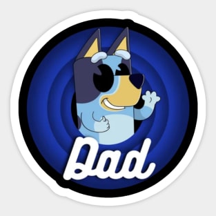 bluey dad Sticker